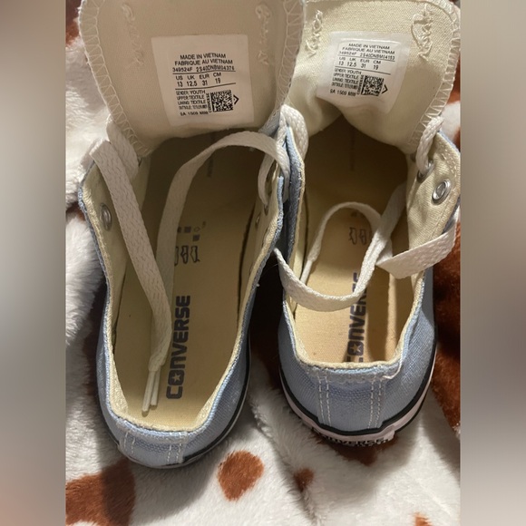 Light blue kids converse size 13 - Picture 4 of 4
